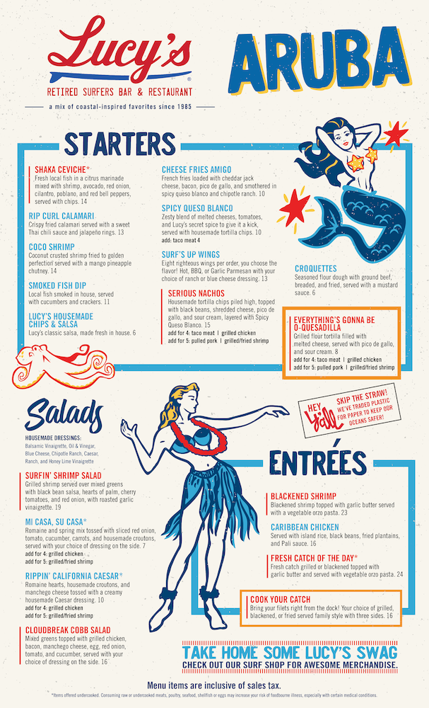 Aruba Lucy's Retired Surfers Bar & Restaurant